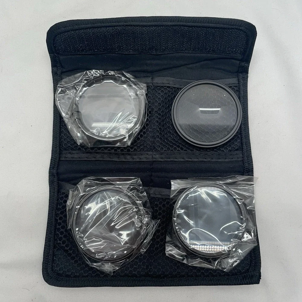 Vivitar Close-Up Macro Lenses Filters 58mm Series 1 Four Piece with Case